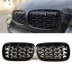 Ноздри Diamond Black (Черный Глянец) для BMW X6 E71 2008-2014 гг
