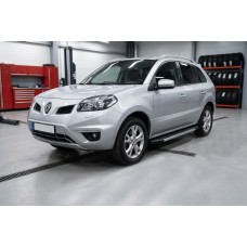 Бокові пороги Duru (2 шт., Алюміній) для Renault Koleos 2008-2016 рр