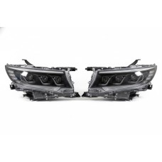 Передня оптика Lexus-design-3-LED V2 (2017-2026, 2 шт) для Toyota Land Cruiser Prado 150 рр