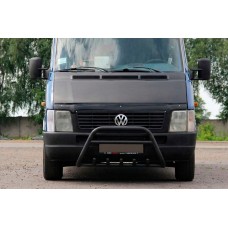 Кенгурятник WT003 Black (нерж) для Volkswagen LT 1995-2006 рр