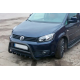 Кенгурятник WT003 Black (нерж) для Volkswagen Caddy 2010-2015 гг