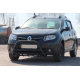 Кенгурятник WT003 Black (нерж) для Renault Sandero 2013-2022 гг