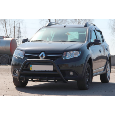 Кенгурятник WT003 Black (нерж) для Dacia Sandero 2013-2020 гг