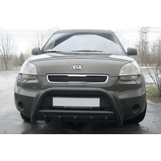 Кенгурятник WT003 Black (нерж) для Kia Soul I 2008-2013 рр