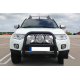 Кенгурятник WT018 Black (нерж.) для Mitsubishi L200 2006-2015 гг