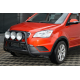 Кенгурятник WT018 Black (нерж.) для SsangYong Korando 2010-2019 гг