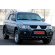 Передняя защита ST015WT Black (нерж) для Mitsubishi Pajero Sport 1996-2007 гг