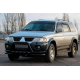 Передняя защита ST015WT Black (нерж) для Mitsubishi Pajero Sport 1996-2007 гг