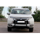 Кенгурятник WT008 Black (нерж) для Mitsubishi Pajero Sport 2015- гг