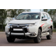 Кенгурятник WT008 Black (нерж) для Mitsubishi Pajero Sport 2015- гг