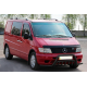 Кенгурятник с усами WT002 Plus Black (нерж.) для Mercedes Vito W638 1996-2003 гг
