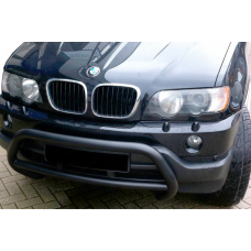 Кенгурятник WT015 Black (нерж) для BMW X5 E53 1999-2006 рр