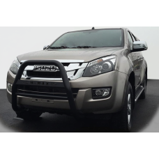 Передній захист QT008 Black (нерж.) для Isuzu D-Max 2011-2019 рр