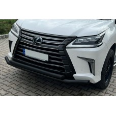 Передній захист ST014 Black (2015-2026, нерж) для Lexus LX570/450d рр