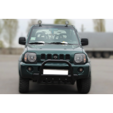 Кенгурятник F2-01 Black (нерж) для Suzuki Jimny 1998-2018 рр