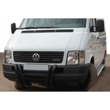 Кенгурятник WT011 Black (нерж) для Volkswagen LT 1995-2006 рр