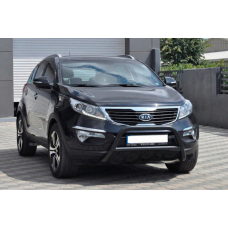 Кенгурятник WT006 Black (нерж.) для Kia Sportage 2010-2015 рр