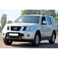 Кенгурятник WT008 Black (нерж) для Nissan Pathfinder R51 2005-2014 рр