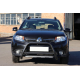 Передняя дуга WT006 Black (нерж.) для Dacia Sandero 2013-2020 гг