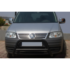 Кенгурятник WT005 Black (нерж) для Volkswagen Caddy 2004-2010 гг