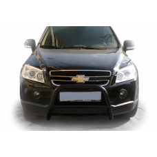 Передня дуга WT005 Black (нерж.) для Chevrolet Captiva 2006-2019 рр