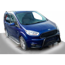 Передній захист WT005 Black (нерж) для Ford Courier 2014-2023 рр