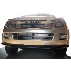 Передній захист ST014 Black (нерж.) для Isuzu D-Max 2011-2019 рр