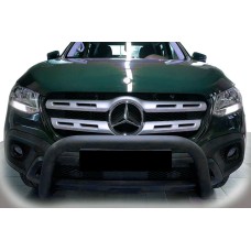 Передняя защита WT005 Black (нерж, 60мм) для Mercedes X class 2017-2020 гг