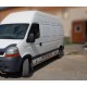 Бічні труби (2 шт., Нерж.) Коротка база для Renault Master 1998-2010 рр