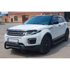 Кенгурятник WT005 Black (нерж) для Range Rover Evoque 2012-2018 гг