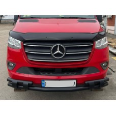 Передняя нижняя дуга Shark Black для Mercedes Sprinter W907/W910 2018- гг