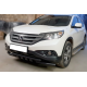 Передняя защита Shark Black (нерж) для Honda CRV 2012-2016 гг