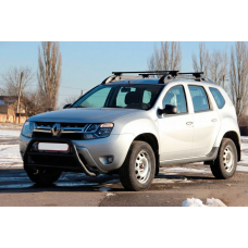Кенгурятник WT022 Black (нерж) для Dacia Duster 2008-2018 рр