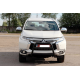 Кенгурятник WT022 Black (нерж) для Mitsubishi Pajero Sport 2015- гг
