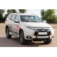 Кенгурятник WT022 Black (нерж) для Mitsubishi Pajero Sport 2015- гг