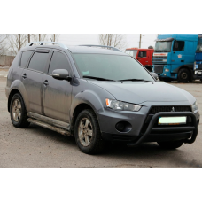 Кенгурятник WT007 Black (нерж.) для Mitsubishi Outlander 2006-2012 гг