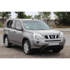 Передній захист WT007 Black (нерж) для Nissan X-trail T31 2007-2014 рр