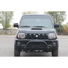 Кенгурятник QT006 Black (нерж) для Suzuki Jimny 1998-2018 рр