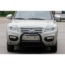 Кенгурятник QT006 Black (нерж.) для Lifan X60 2011- гг