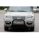 Кенгурятник QT006 Black (нерж.) для Lifan X60 2011- гг