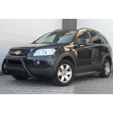 Передня дуга WT002 Black (нерж.) для Chevrolet Captiva 2006-2019 рр