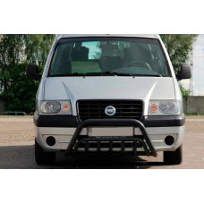 Кенгурятник WT002 Black (нерж) для Peugeot Expert 1995-2007 гг