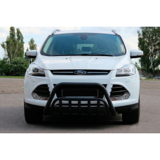 Кенгурятник WT002 Black (нерж.) для Ford Kuga/Escape 2013-2019 рр