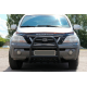 Кенгурятник QT007 Black (нерж.) для Kia Sorento I BL 2002-2009 гг
