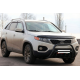 Кенгурятник WT002/2 Black (нерж.) для Kia Sorento II XM 2009-2014 гг