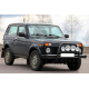 Кенгурятник QT007 Black (нерж.) для Lada Niva та Urban 1977- гг
