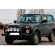 Кенгурятник QT007 Black (нерж.) для Lada Niva та Urban 1977- гг
