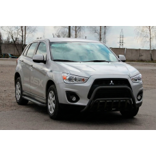 Кенгурятник WT002 Black (нерж.) для Mitsubishi ASX 2010-2023 рр
