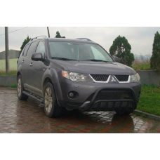 Кенгурятник WT002 Black (нерж.) для Mitsubishi Outlander 2006-2012 рр