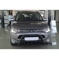 Кенгурятник WT002 Black (нерж.) для Mitsubishi Outlander 2012-2021 рр